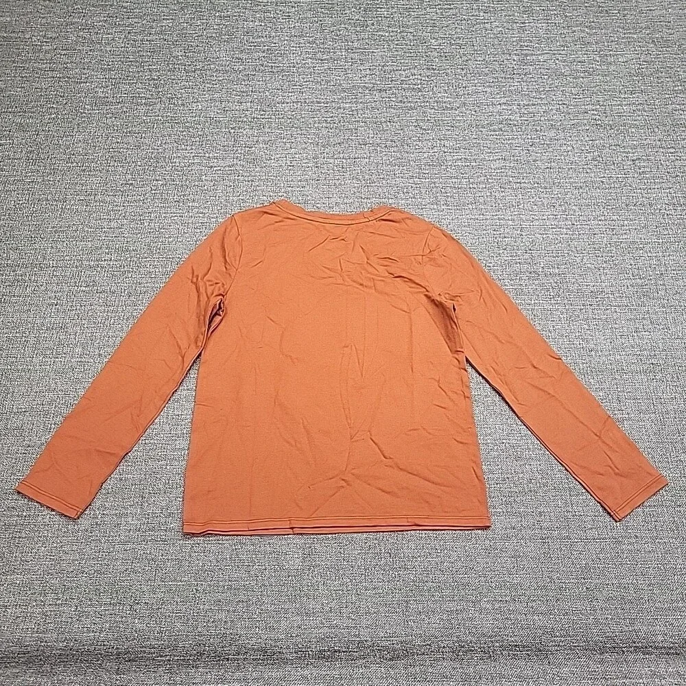 Girls Long Sleeves Graphic Tee Shirt - Cat & Jack Dark Chestnut Medium Sz 8 Top